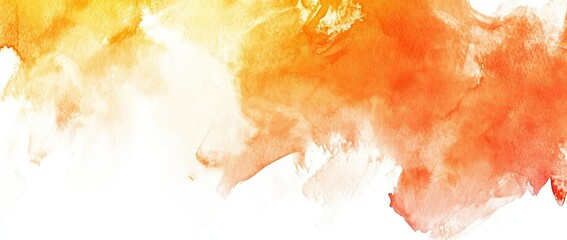 Yellow and Orange Watercolor Background