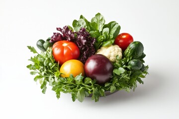 A colorful assortment of fresh vegetables in a bowl.