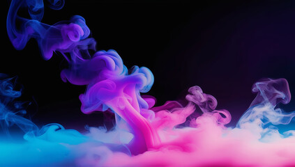 Rainbow Drift: Colorful Smoke Trails