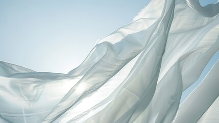 Dancing Fabric in the Wind - a lively and flowing representation of movement. The fabric sways gracefully, creating a sense of freedom and lightness.