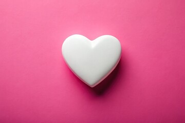 Close-up of white heart background with pink hearts