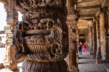 Qutab Minar Temples Carvings