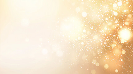 Golden bokeh blur abstract background with soft shimmering lights, perfect for festive designs, elegant visual effects, and luxurious event backdrops.