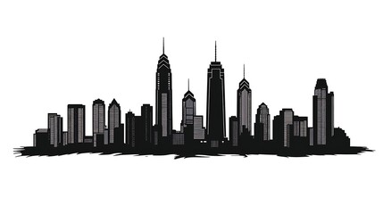Obraz premium city skyline