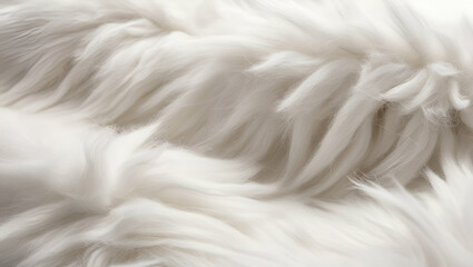 Obraz premium Fluffy White Fabric Texture, Soft, High-Quality Wool for Design and Background Use
