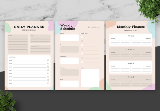 Pink and Purple Planner Flyer