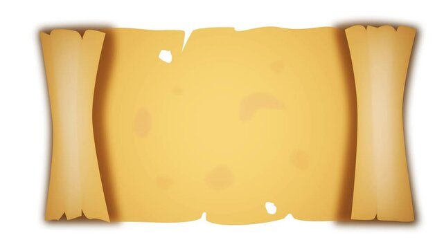 old paper parchment rolled into a scroll