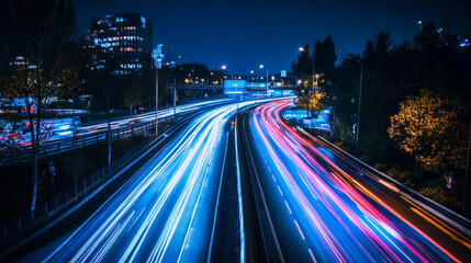 Autonomous vehicles communicating with smart infrastructure, adapting to AI-predicted traffic changes to avoid delays