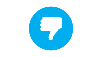 Fototapeta premium thumbs down icon