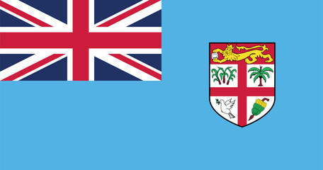 Fototapeta premium Fiji Flag Illustration