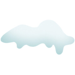 Image of snow falling without background