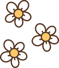 Groovy Flower Retro Vintage Floral Illustration