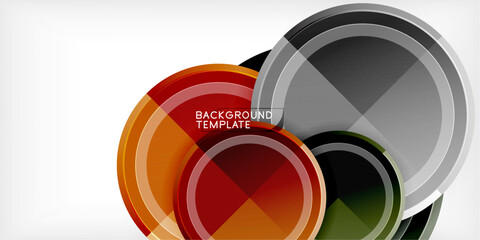 Geometric design abstract background - circles