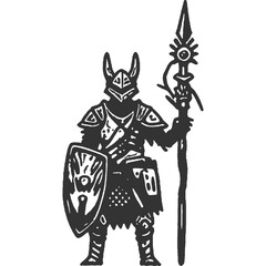 The Tyranny of Power Vintage Illustration Vector