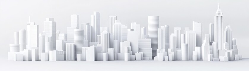 Data-Driven Cityscape in Minimalist Style