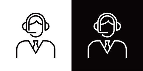 オペレーターのシンプルなアイコン