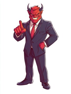 recommend clip art: Devil Businessman.