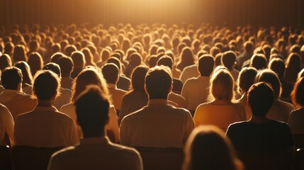 Candidates laying out election promises, hopeful crowd listening intently