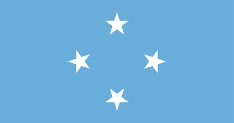 Micronesia Flag Illustration