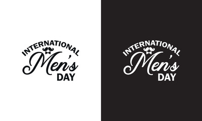 International men's day celebrated on November 19.  For celebration cards, party posters, gift tags. Vector illustration. EPS 10