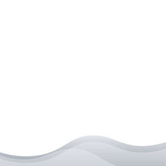 Naklejka premium Wavy Elegant Footer