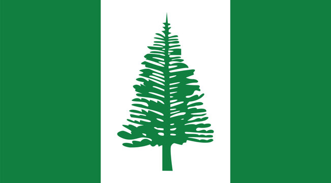 Norfolk Island Flag Illustration