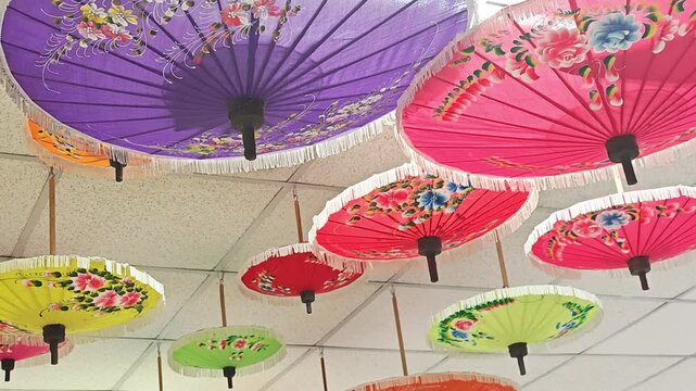 Flower pattern umbrella