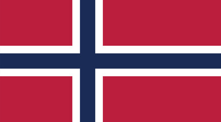 Obraz premium Norway Flag Illustration