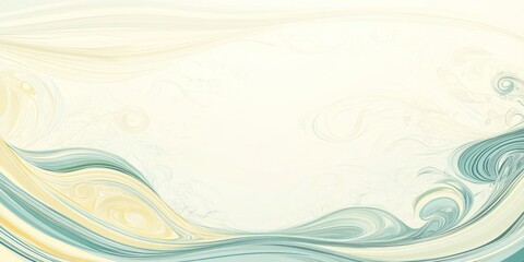 Soft, flowing abstract design with gentle swirls in pastel colors.