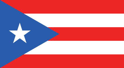 Puerto Rico Flag Illustration