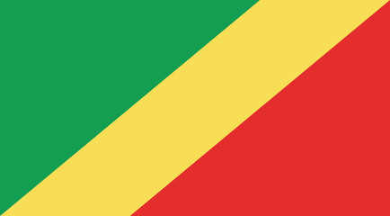 Republic Of The Congo Flag Illustration