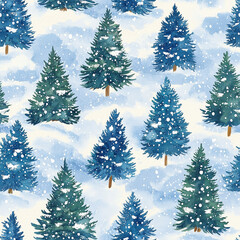 Fototapeta premium elegant Christmas seamless pattern, featuring a minimalist design with a focus on the essential elements of the holiday season.
