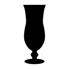 Obraz premium Hurricane glass vector icon on a white background