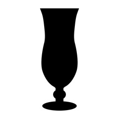 Obraz premium Hurricane glass vector icon on a white background