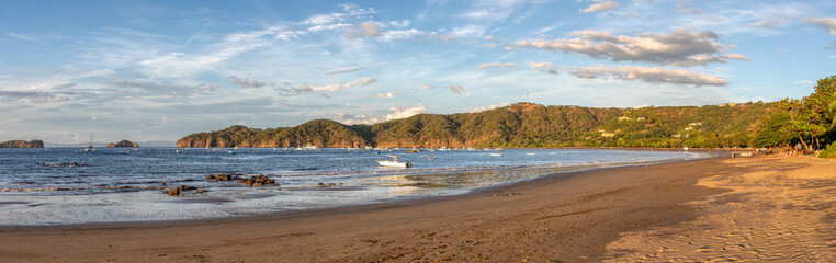 Idyllic sunset landscape. Del Coco beach, Costa Rica