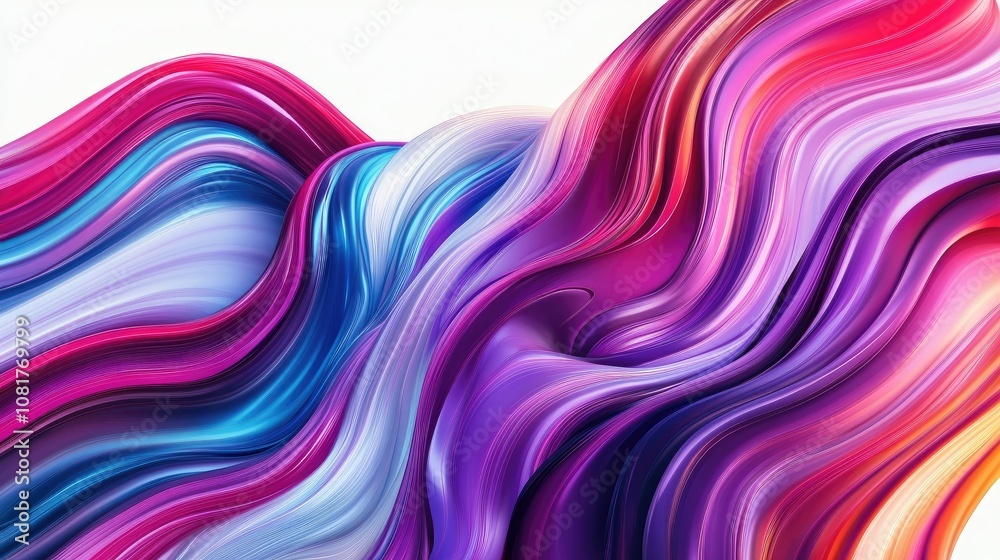 Poster abstract colorful wave background