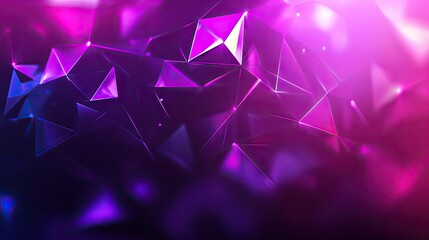 Dark Purple vector blurry triangle background. Colorful abstract illustration with gradient. A completely new template for your business design. 