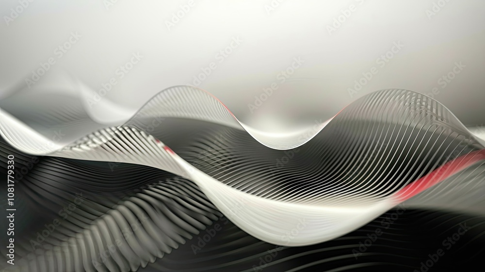 Poster futuristic flowing lines creating a sense of energy