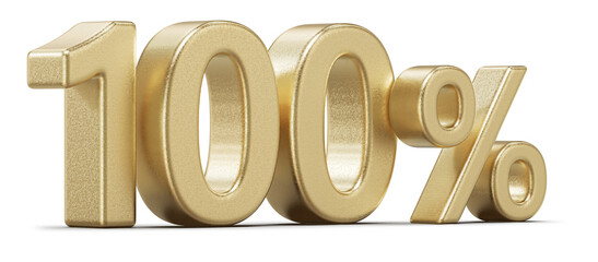 100 Percent Gold Number 3D