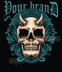 streetwear t shirt design vector illustration, Christian brutalism graphic t-shirt design, urban artwork for clothing design