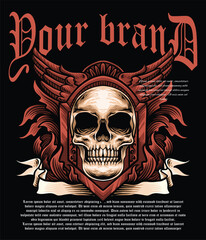 streetwear t shirt design vector illustration, Christian brutalism graphic t-shirt design, urban artwork for clothing design