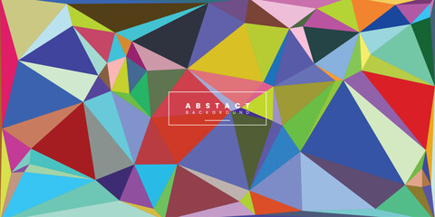 Polygonal colorful abstract background vector illustration