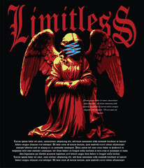 streetwear t shirt design vector illustration, Christian brutalism graphic t-shirt design, urban artwork for clothing design