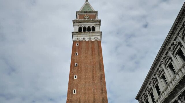 San Marc bells tower in Venice, Italy