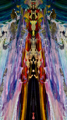 Abstract art background . Hand painting artwork on canvas . 