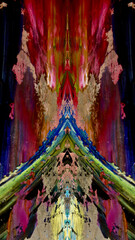 Abstract art background . Hand painting artwork on canvas . 