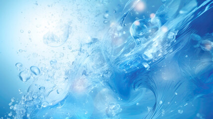 水　水中　泡　洗浄