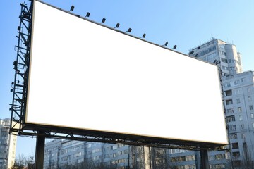 Obraz premium Large Billboard Positioned at a Train Station for Advertising