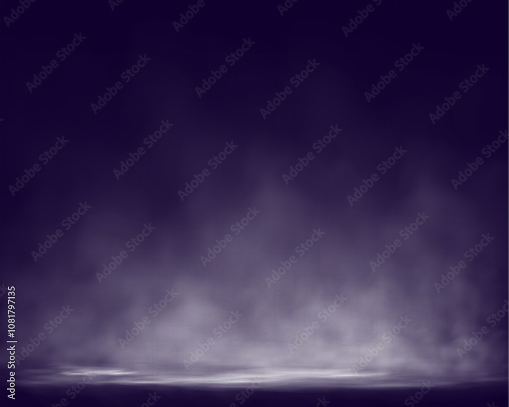 Poster Soft fog or smoke rising on a dark background with gentle light at the base, creating an atmosphere of mystery and depth. Perfect for fantasy and horror scenes.