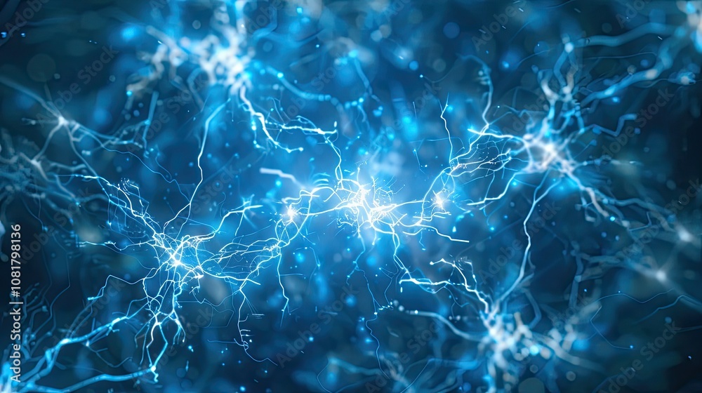 Aufkleber digital energy lines forming a futuristic abstract pattern